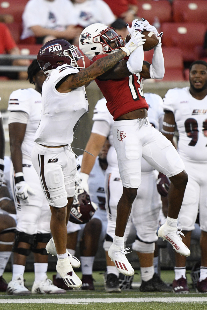 Kei'Trel Clark intercepted two passes while playing against Eastern Kentucky.